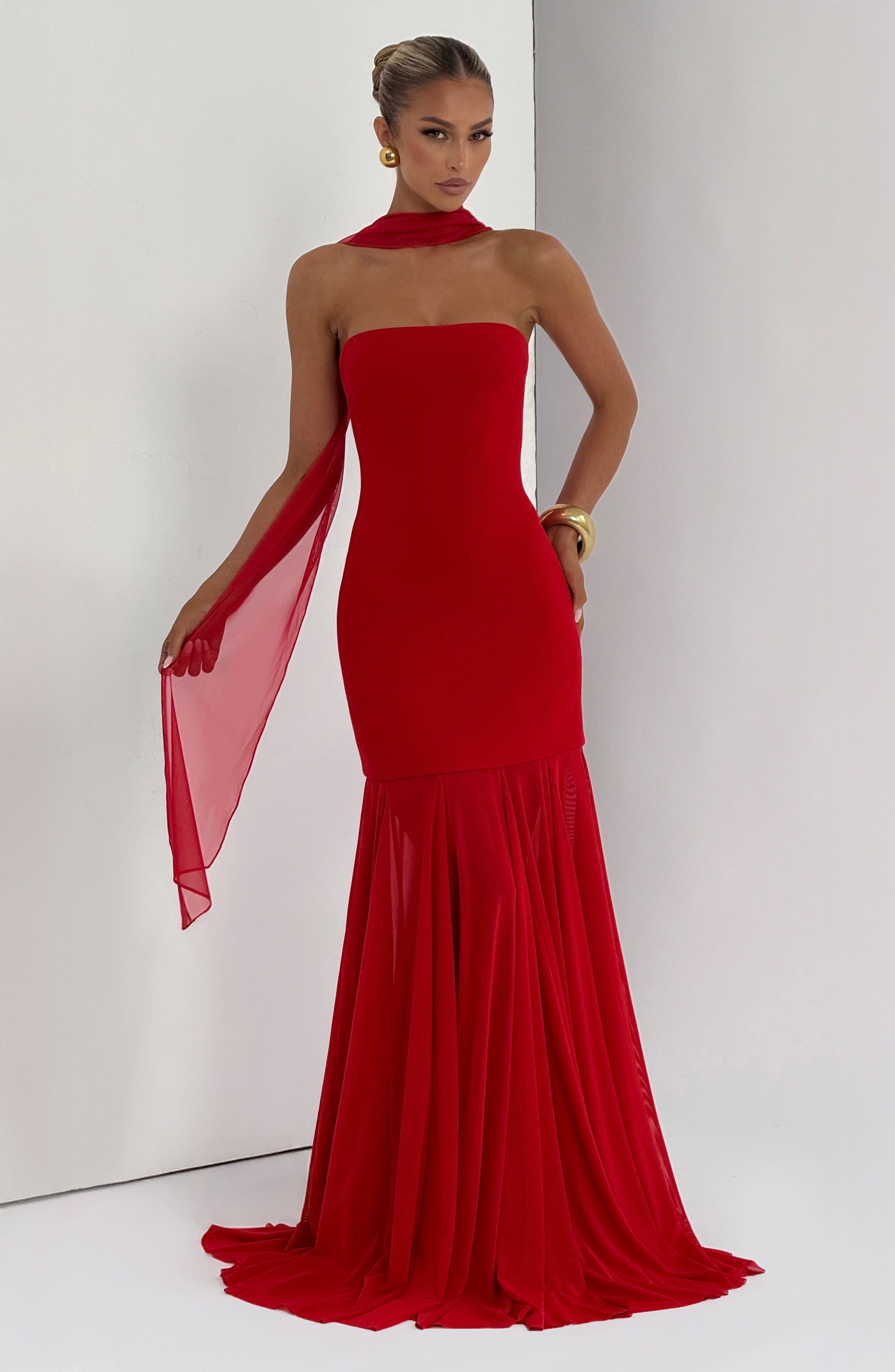Merritt Gown - Red - Napalia