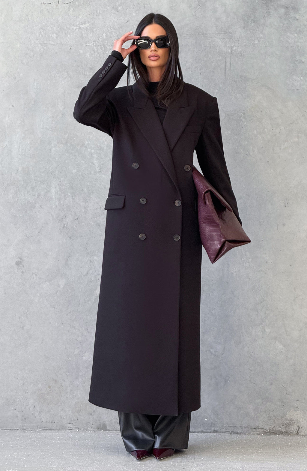 Michelle Coat - Black - Napalia
