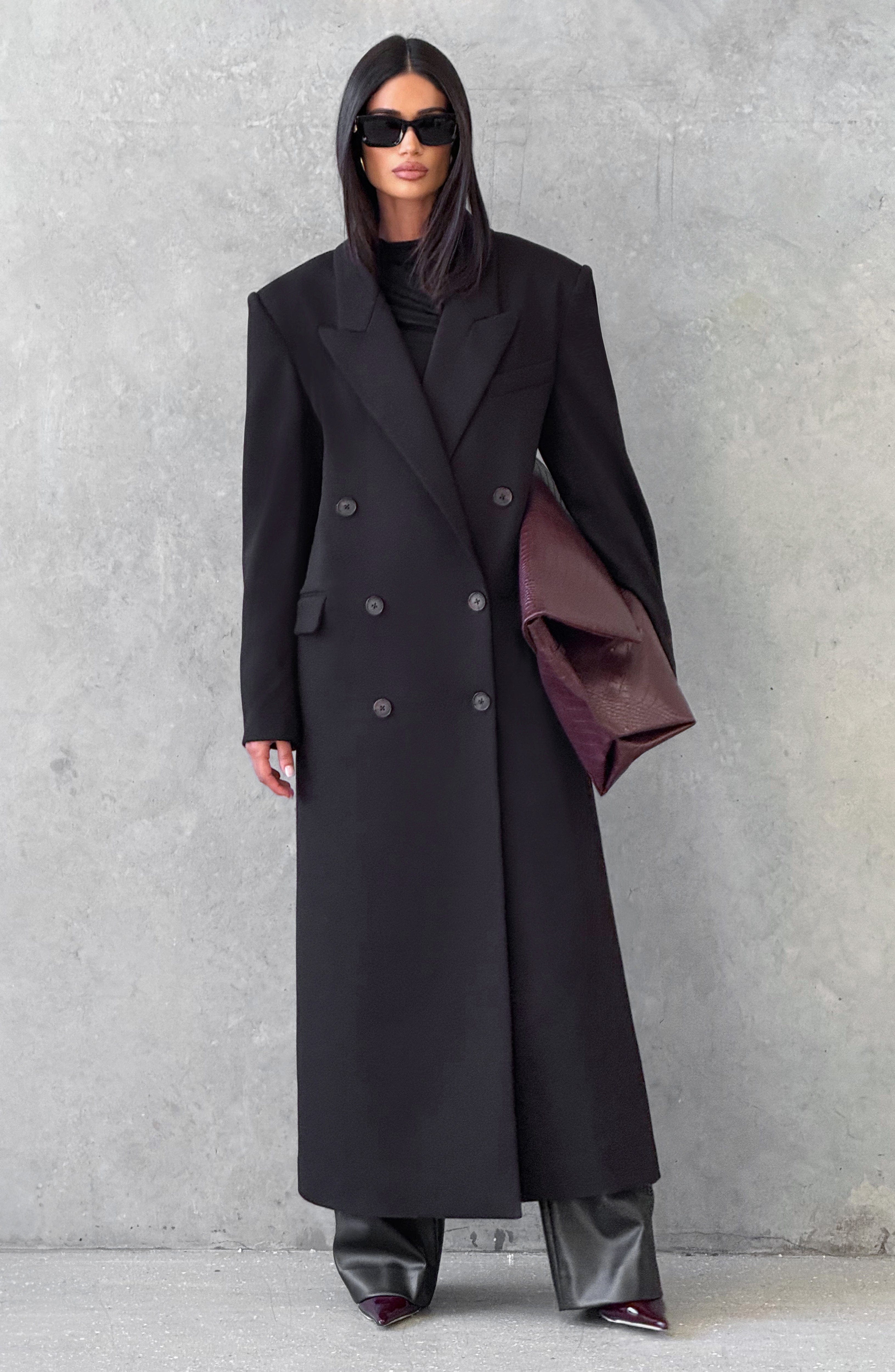 Michelle Coat - Black - Napalia