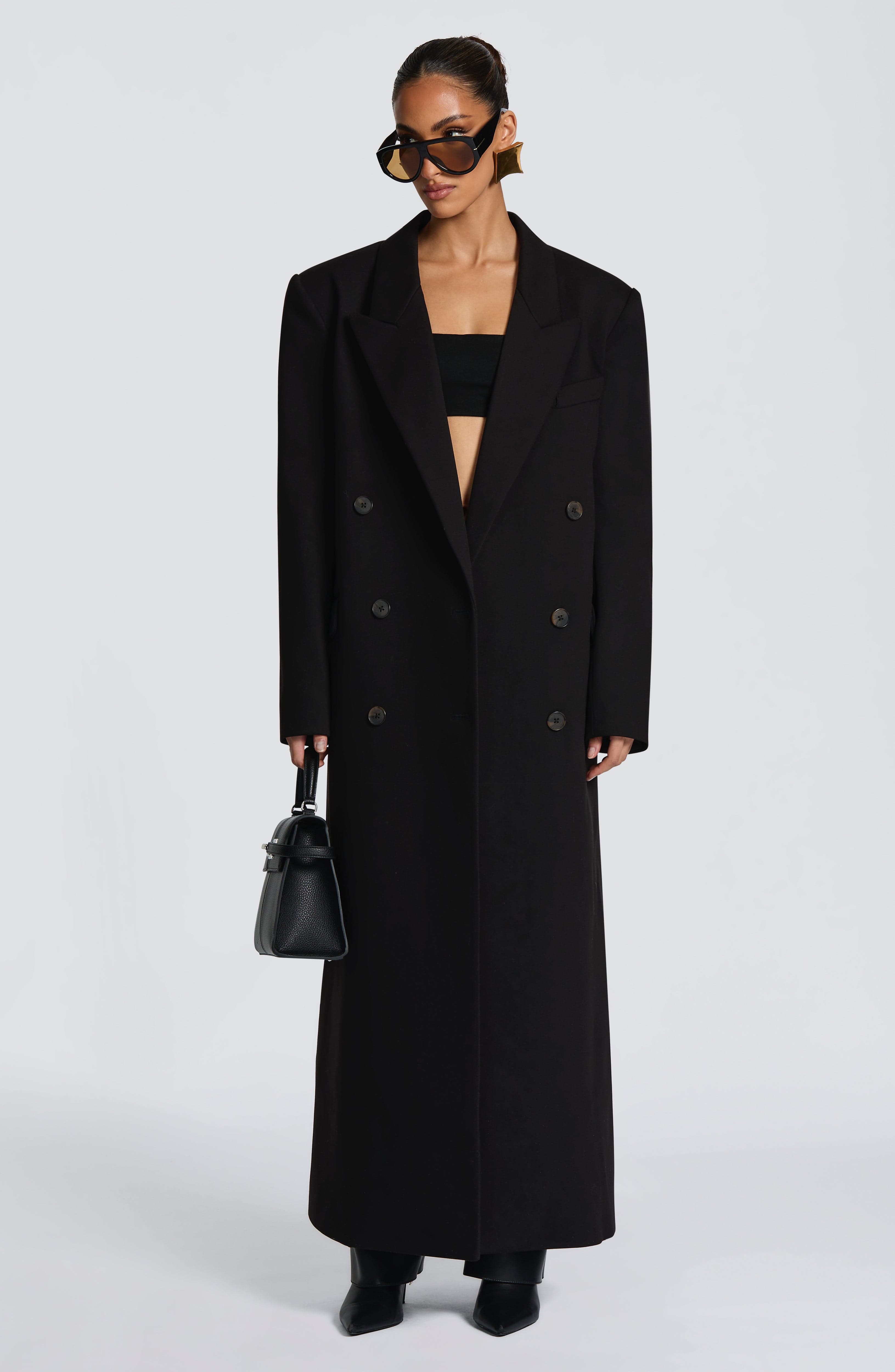 Michelle Coat - Black - Napalia
