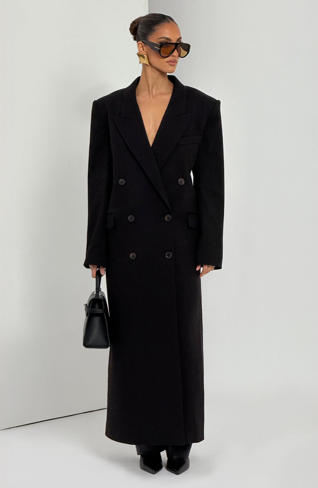 Michelle Coat - Black - Napalia