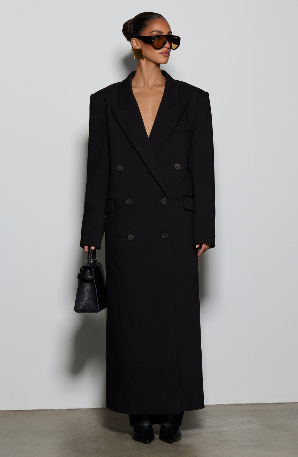 Michelle Coat - Black - Napalia