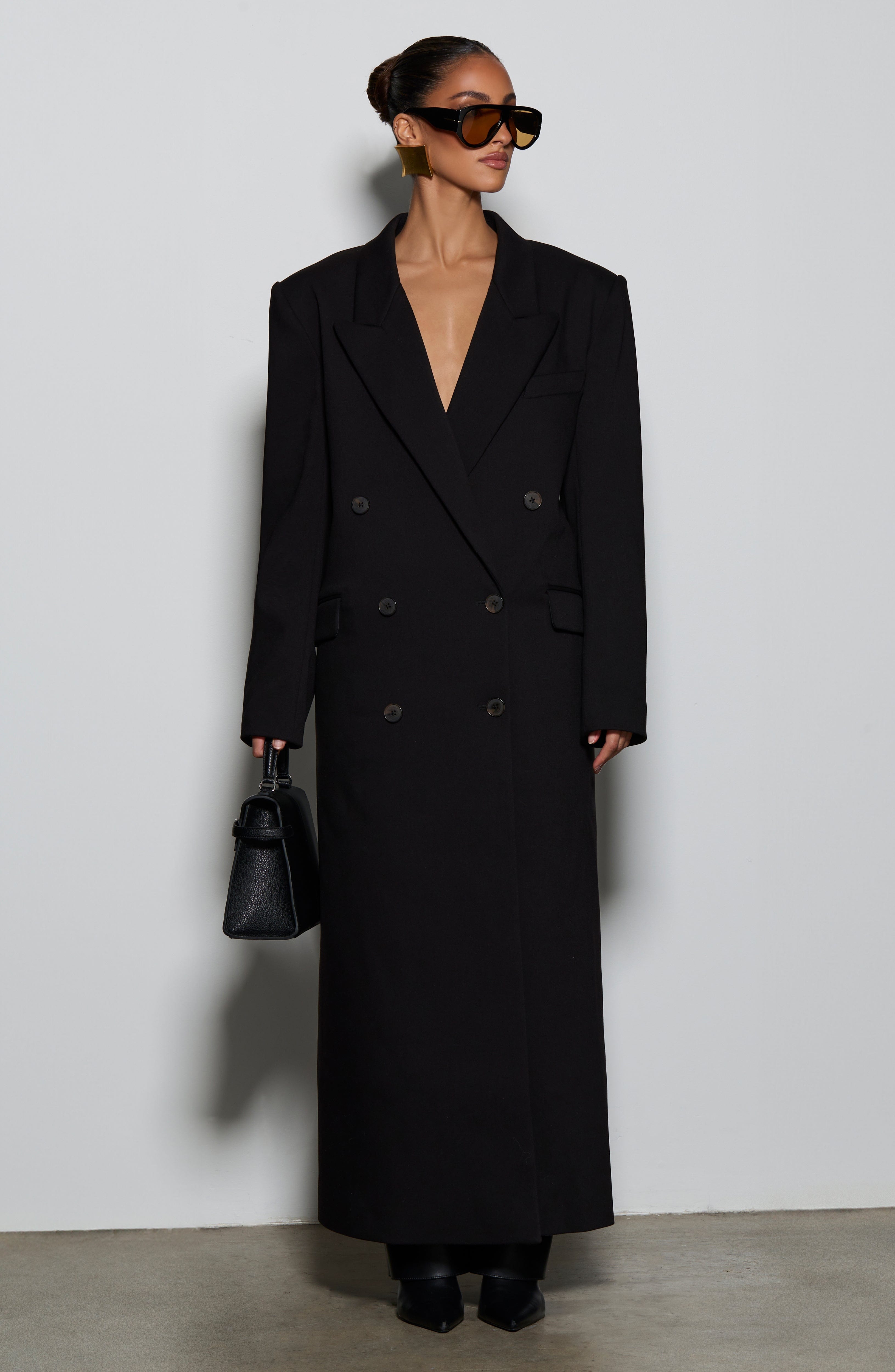 Michelle Coat - Black - Napalia