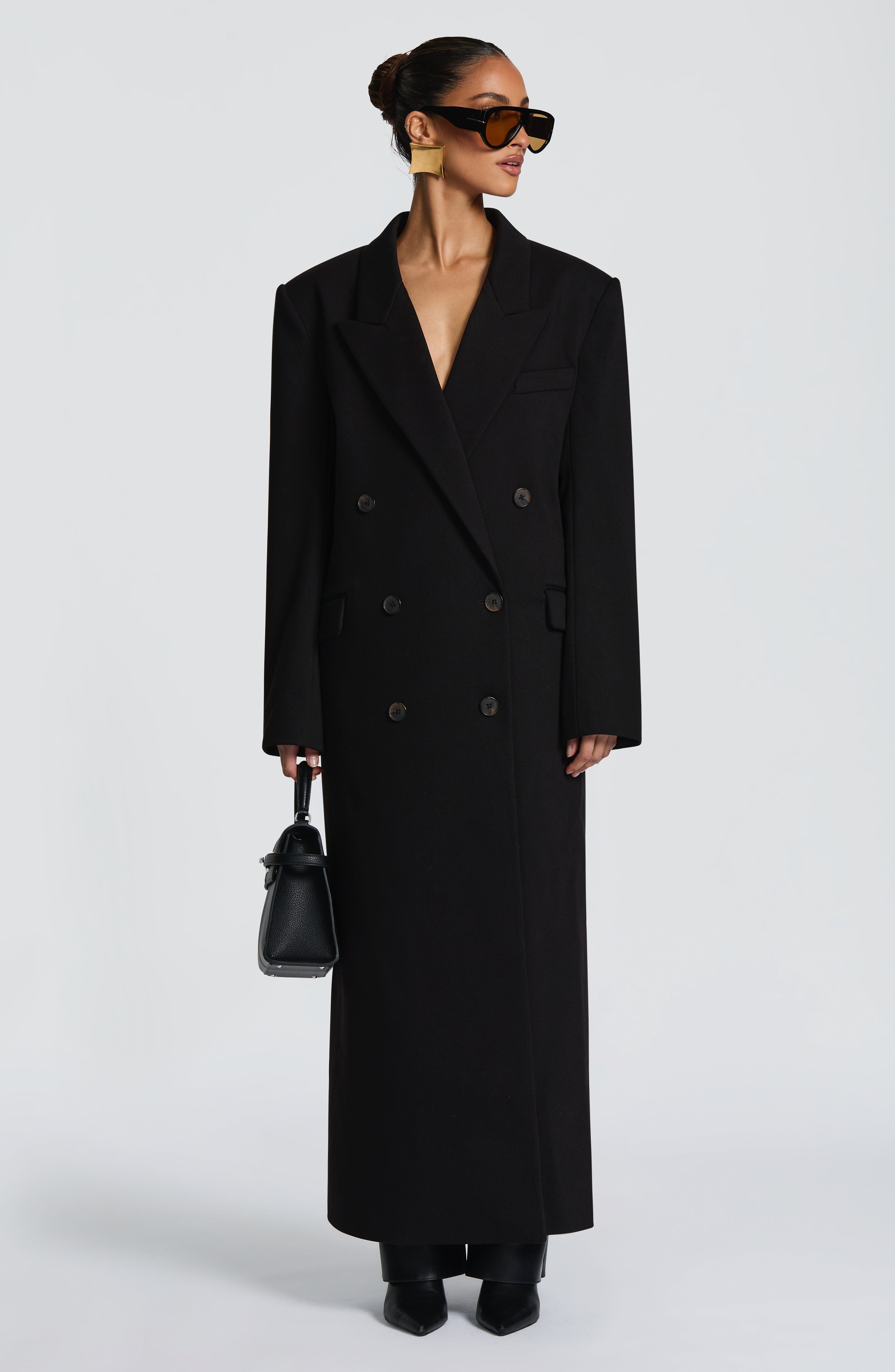 Michelle Coat - Black - Napalia