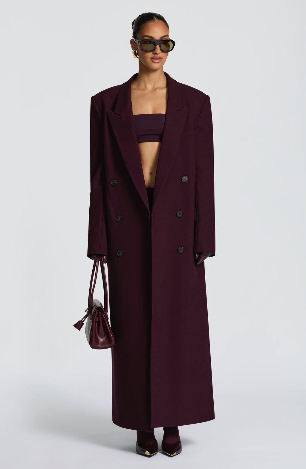 Michelle Coat - Plum - Napalia
