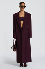 Michelle Coat - Plum - Napalia