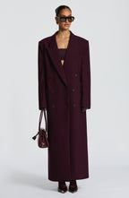 Michelle Coat - Plum - Napalia