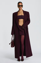 Michelle Coat - Plum - Napalia