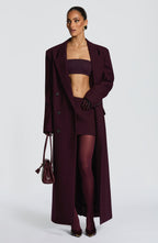 Michelle Coat - Plum - Napalia