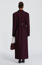 Michelle Coat - Plum - Napalia