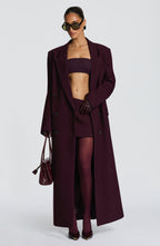 Michelle Coat - Plum - Napalia