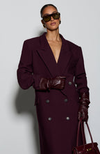 Michelle Coat - Plum - Napalia