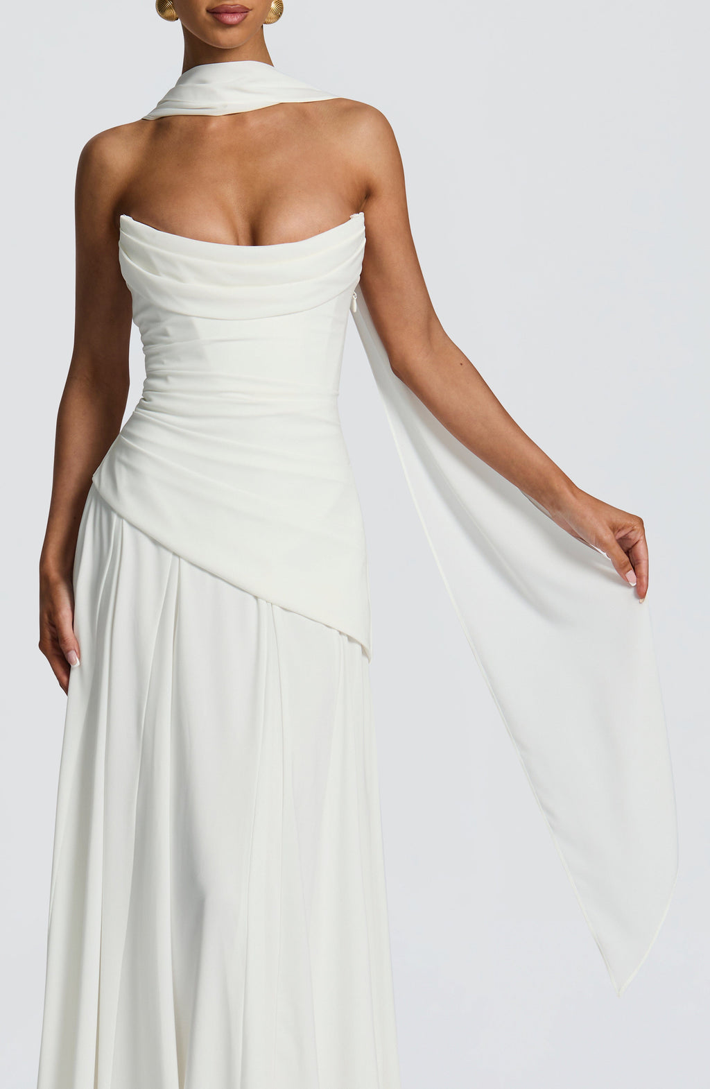 Mila Scarf - Ivory - Napalia