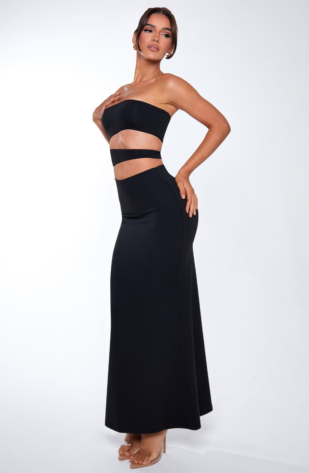 Milia Maxi Dress - Black - Napalia