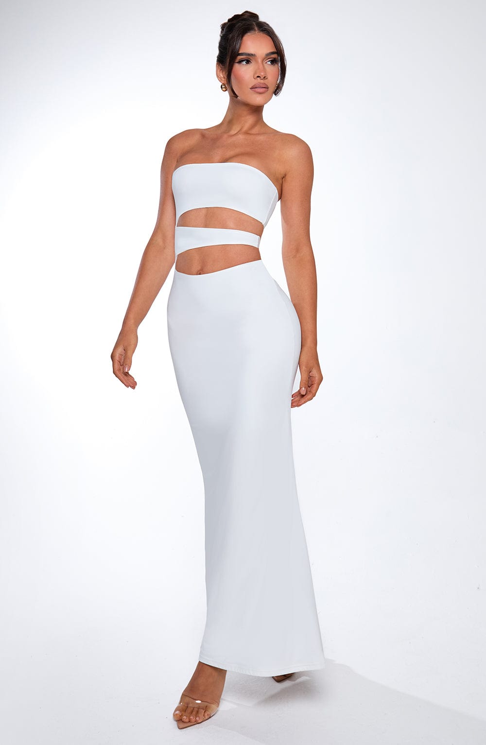 Milia Maxi Dress - White - Napalia