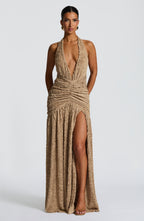 Minerva Maxi Dress - Beige - Napalia