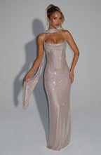 Mirabella Maxi Dress - Nude - Napalia