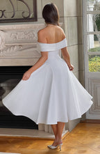 Miranda Midi Dress - Ivory - Napalia
