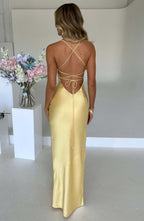 Misha Maxi Dress - Lemon - Napalia