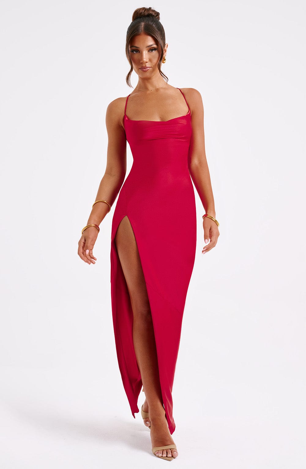 Misha Maxi Dress - Red - Napalia