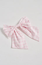 Mitzi Bow - Blush Gingham - Napalia