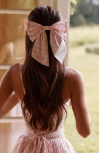 Mitzi Bow - Blush Gingham - Napalia