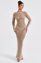 Moana Maxi Dress - Beige - Napalia