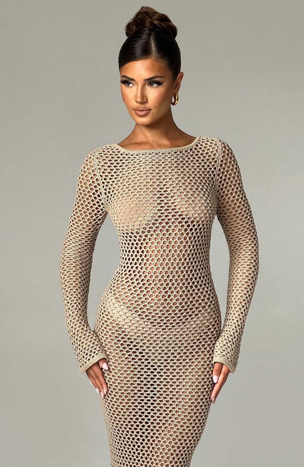 Moana Maxi Dress - Beige - Napalia