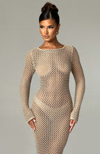 Moana Maxi Dress - Beige - Napalia