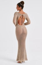 Moana Maxi Dress - Beige - Napalia