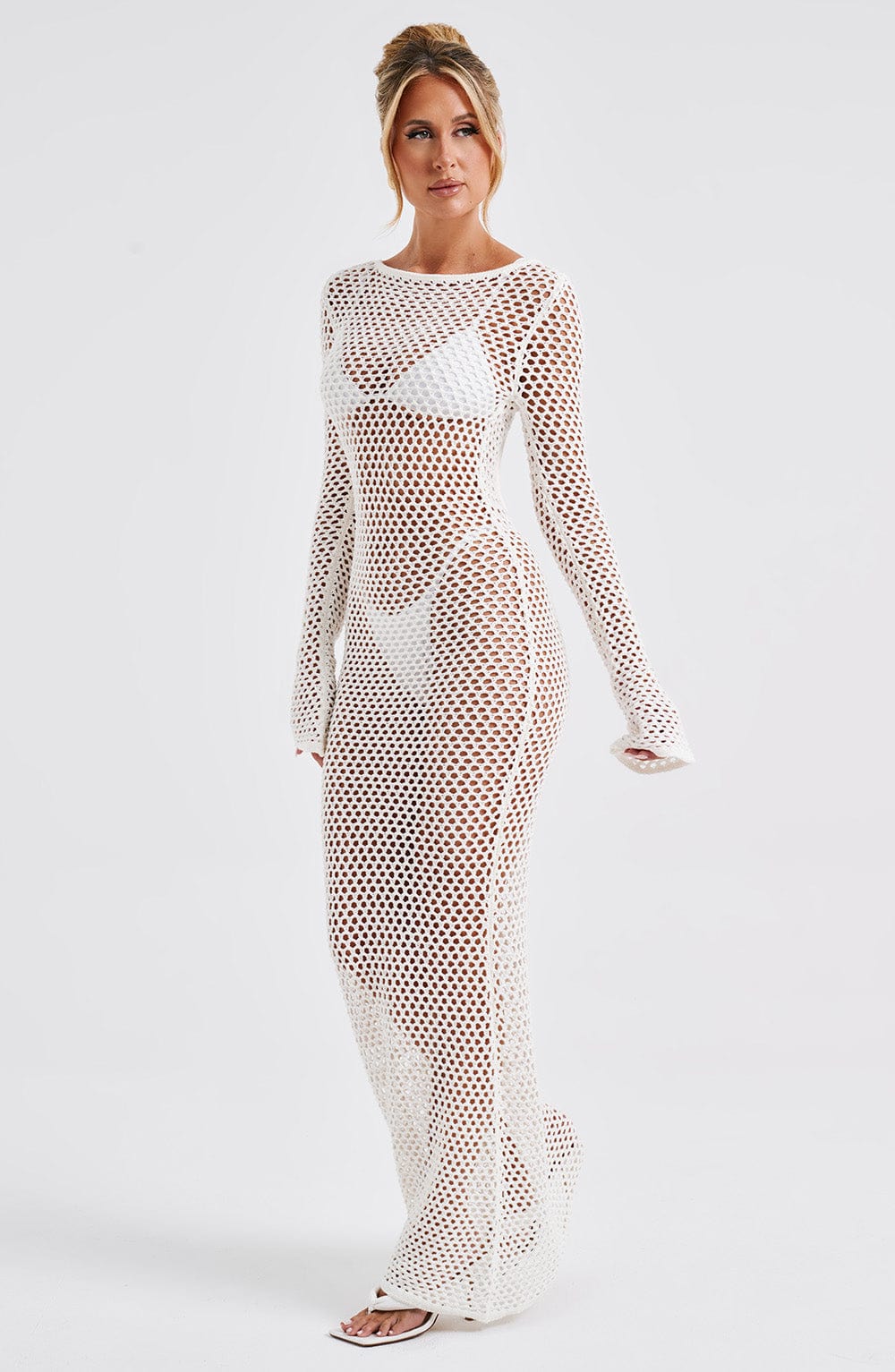 Moana Maxi Dress - White - Napalia