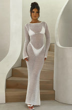 Moana Maxi Dress - White - Napalia