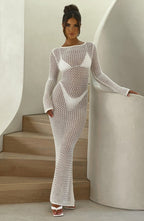 Moana Maxi Dress - White - Napalia