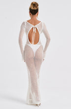 Moana Maxi Dress - White - Napalia