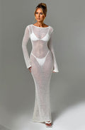 Moana Maxi Dress - White - Napalia