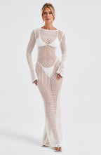 Moana Maxi Dress - White - Napalia