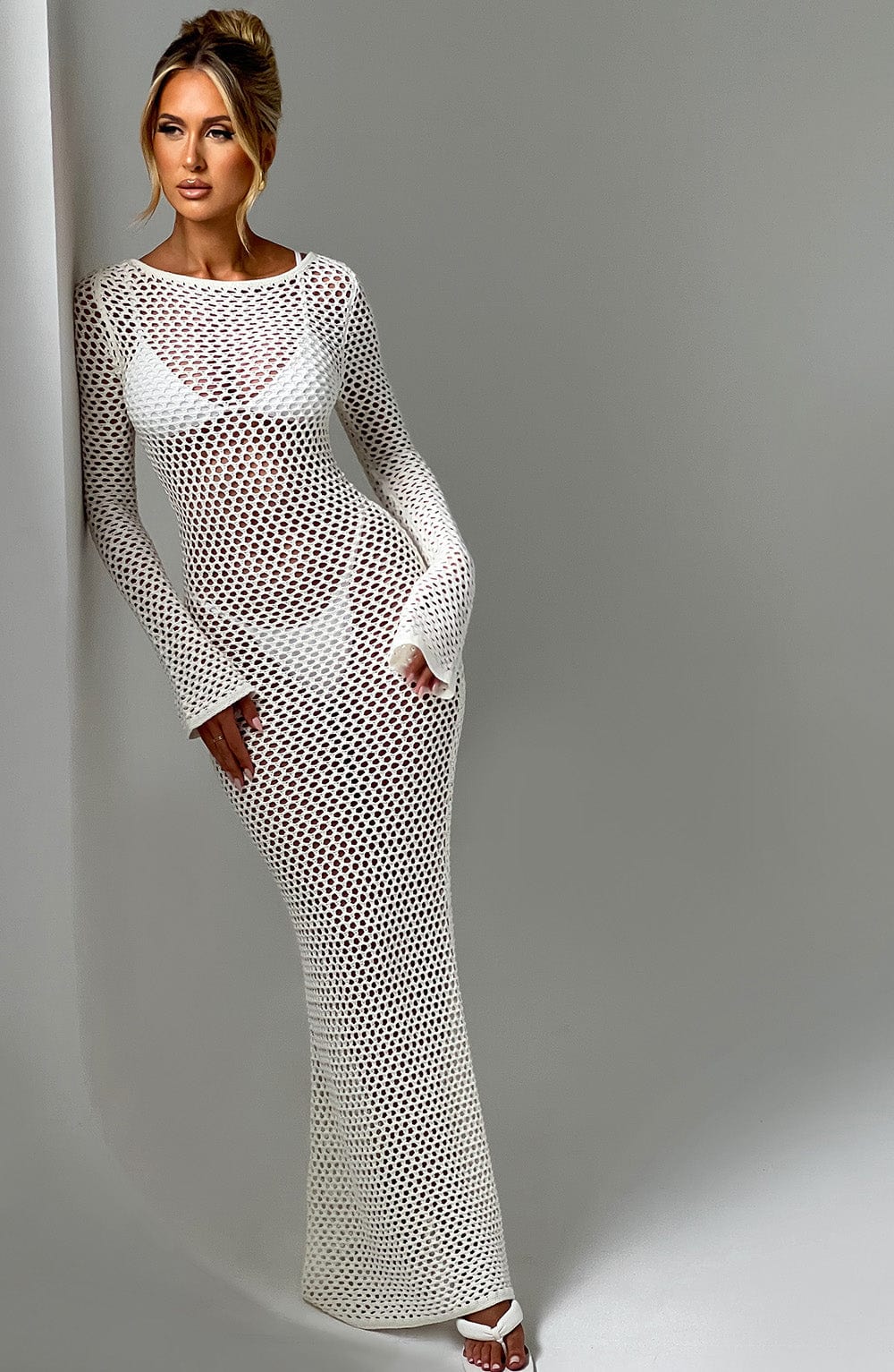 Moana Maxi Dress - White - Napalia