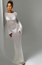 Moana Maxi Dress - White - Napalia
