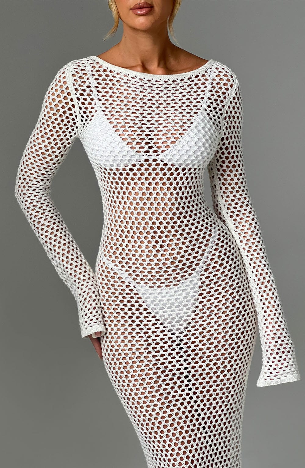 Moana Maxi Dress - White - Napalia