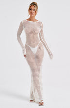Moana Maxi Dress - White - Napalia