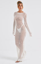 Moana Maxi Dress - White - Napalia