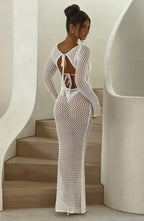 Moana Maxi Dress - White - Napalia