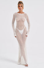 Moana Maxi Dress - White - Napalia