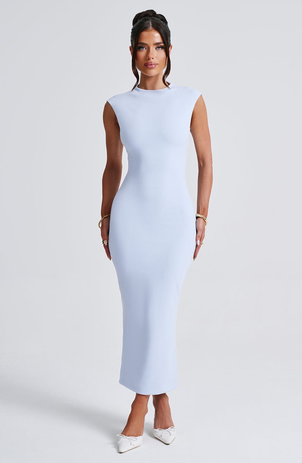 Moira Midi Dress - Blue - Napalia