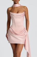 Mona Mini Dress - Blush - Napalia
