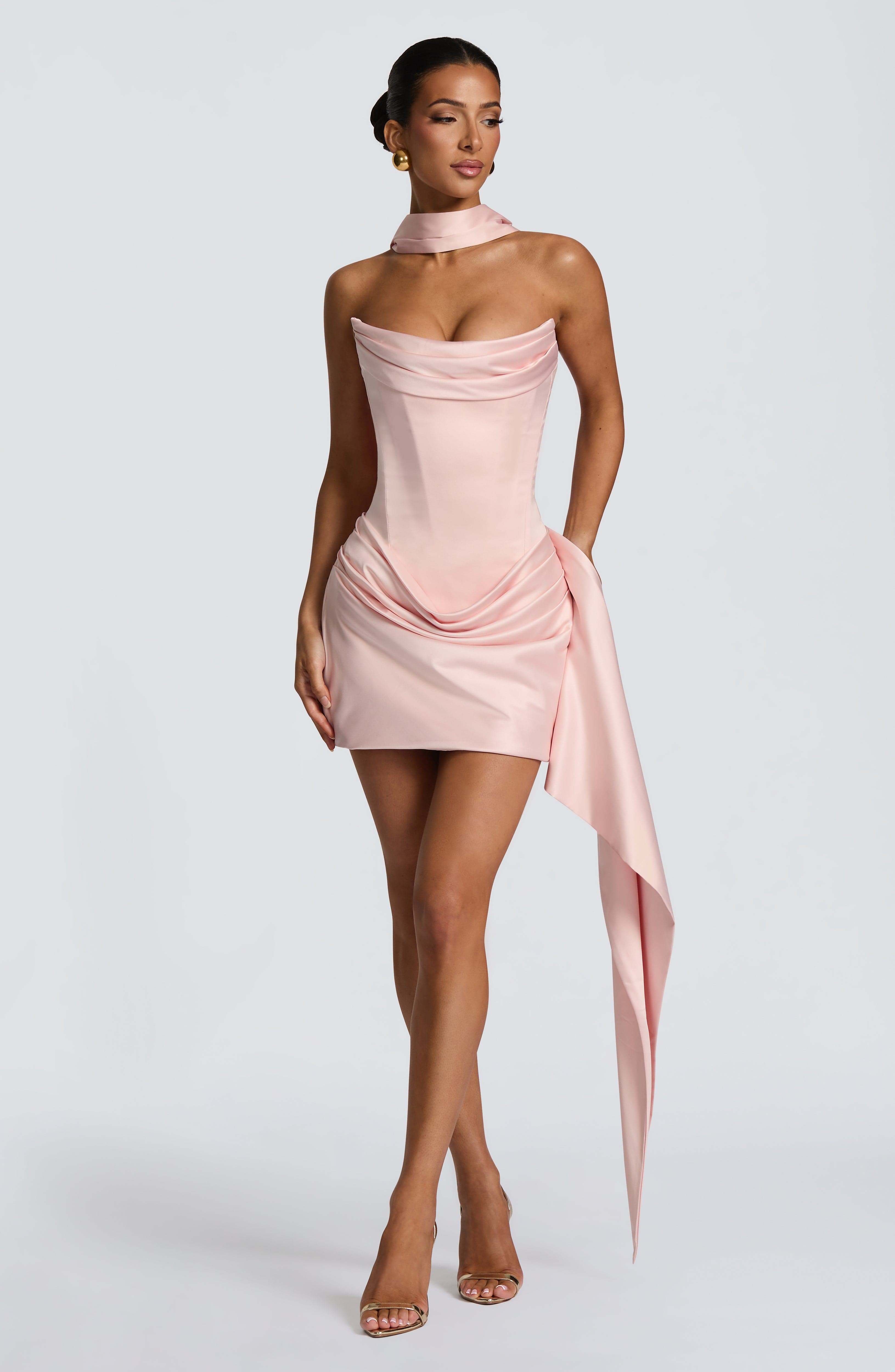 Mona Mini Dress - Blush - Napalia