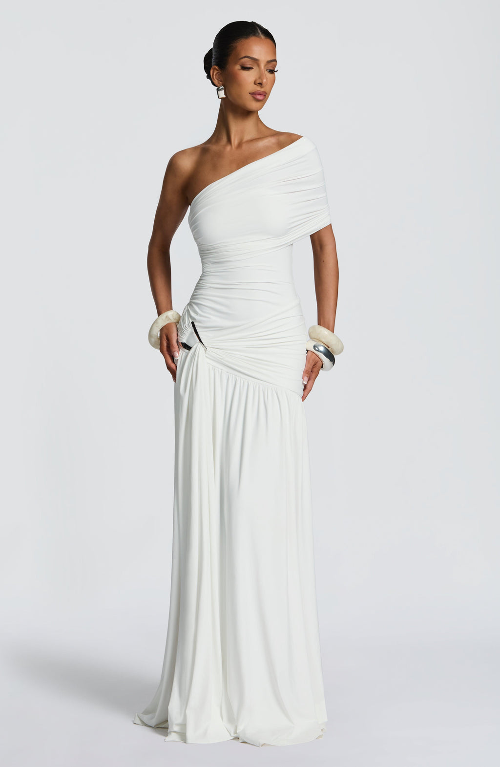 Monica Maxi Dress - White - Napalia