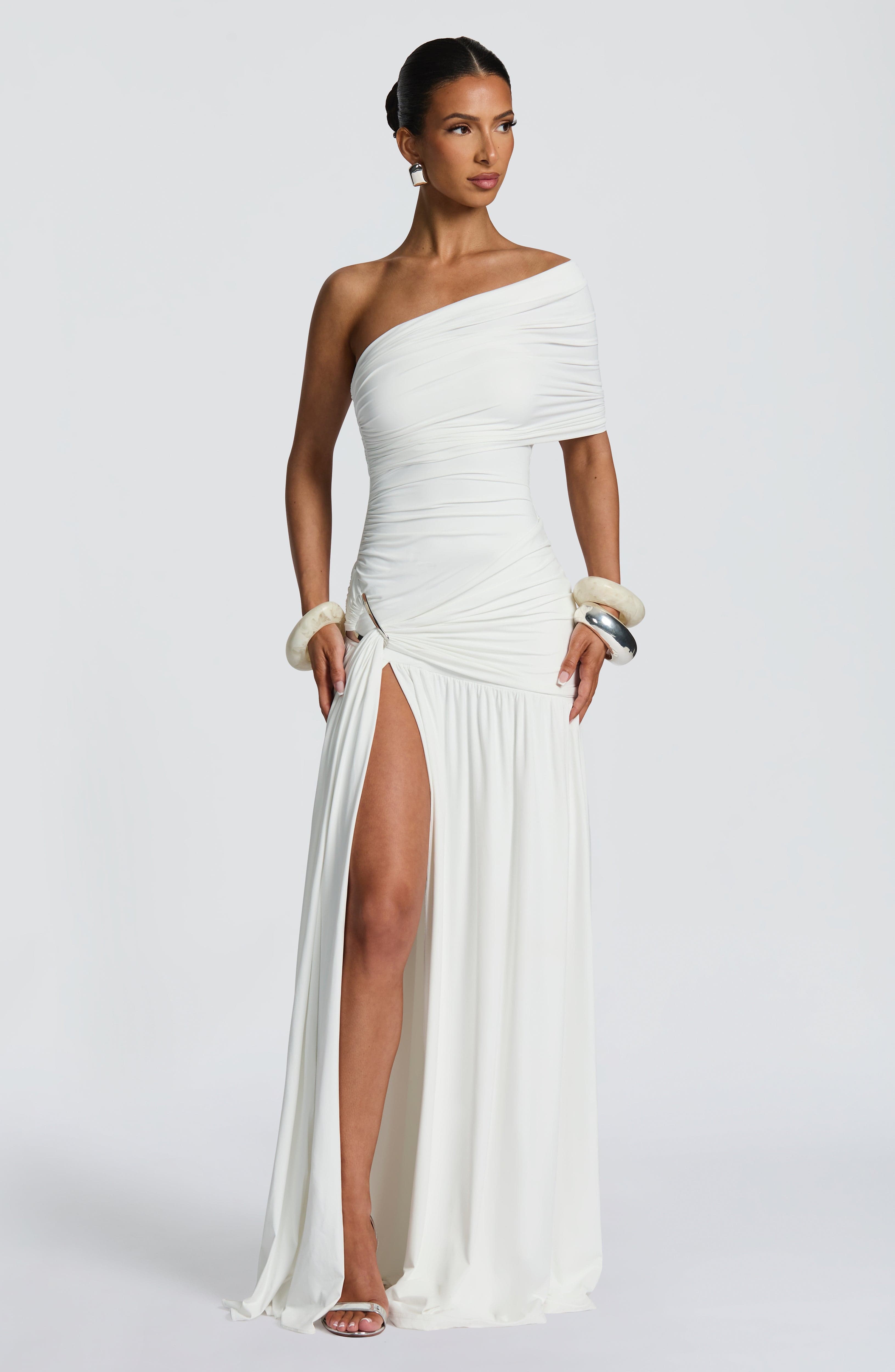 Monica Maxi Dress - White - Napalia