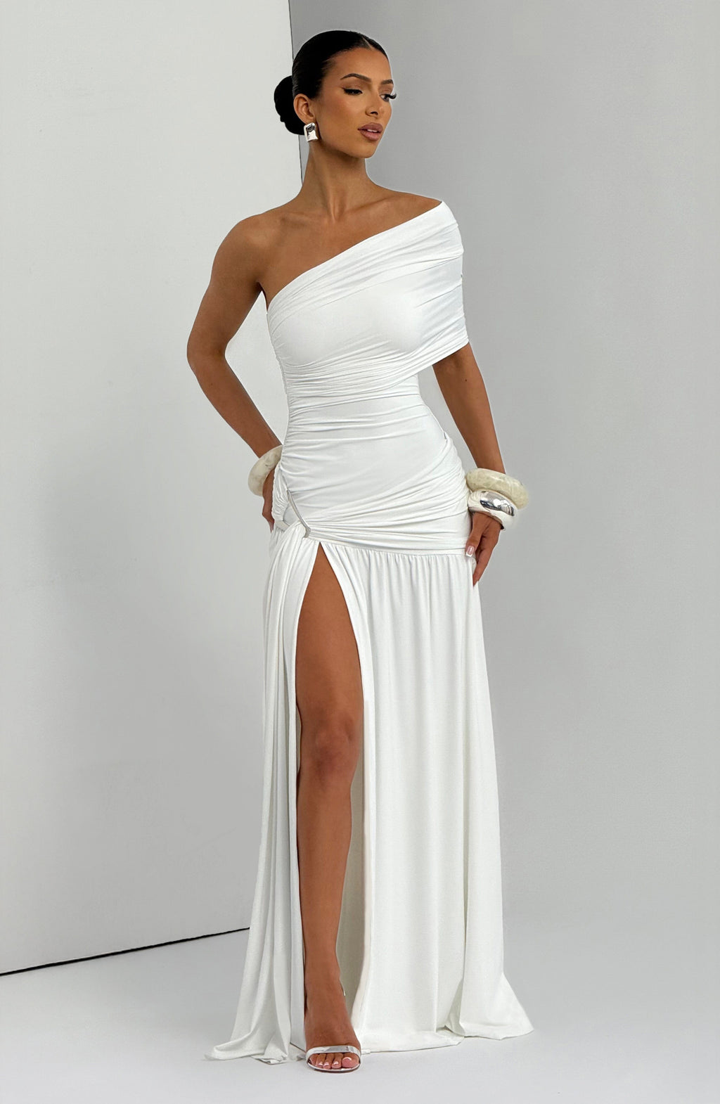 Monica Maxi Dress - White - Napalia