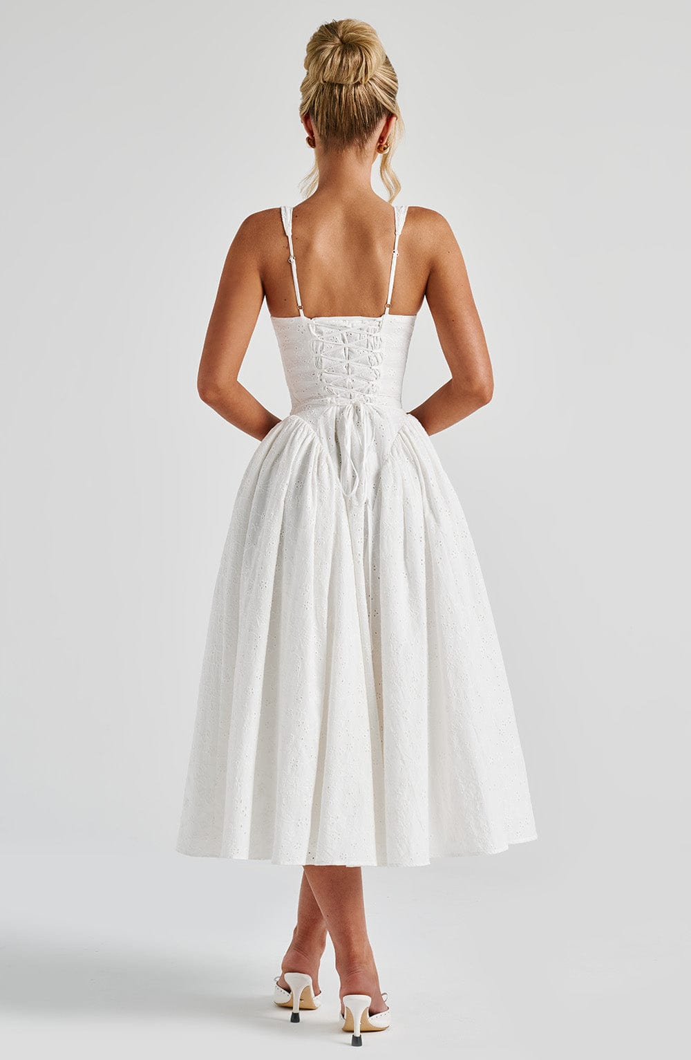 Monroe Midi Dress - Ivory - Napalia
